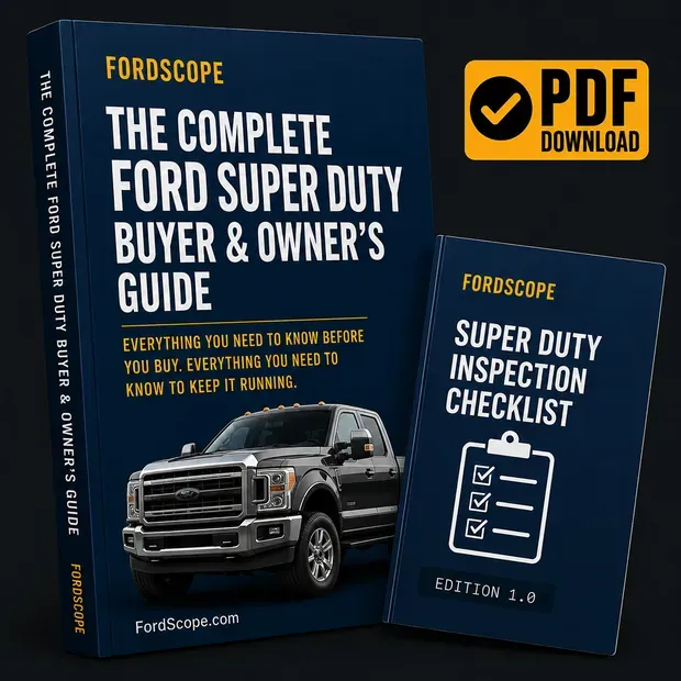 Ford Super Duty Buyer & Owner's Guide with the Super Duty Inspection Checklist, interactive or printable